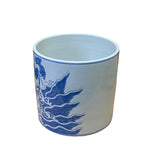 Chinese Blue & White Porcelain People Scenery Brush Holder Pot ws2711S