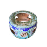 Chinese Oriental Ceramic Turquoise Green Round Display Stand ws2791S