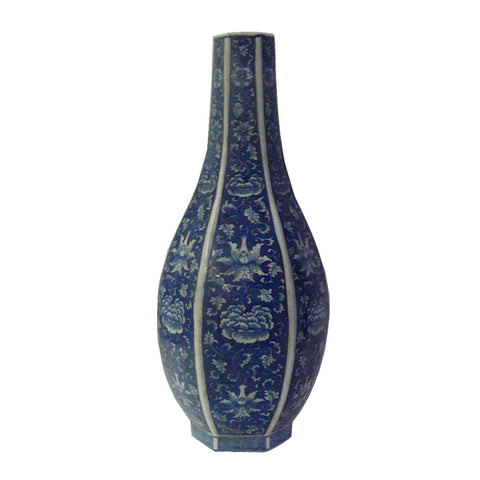 ceramic blue and white vase
