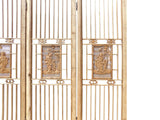Chinese People Carving Window Pattern Wood Panel Floor Screen cs1523S