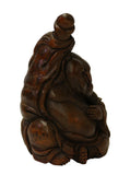bamboo art - Chinese carving - Happy Buddha