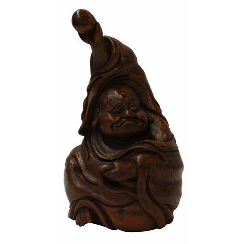 bamboo art - Chinese carving - oriental figure