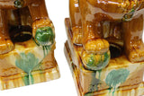 Yellow Foo Dogs - Chinese lions - Fengshui