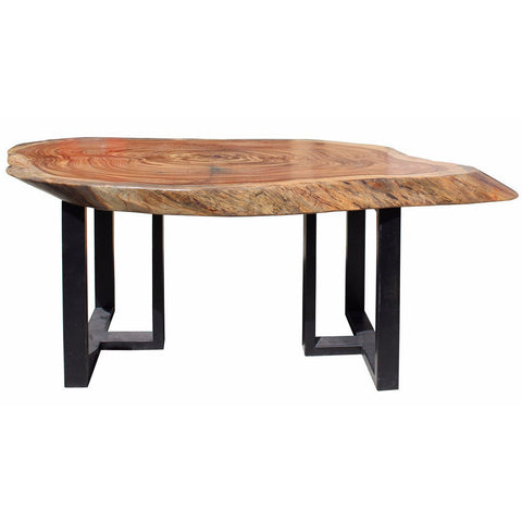 natural thick wood table