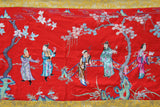 Vintage Chinese Hand Embroidery Long People Gather Scenery Wall Art cs3322S