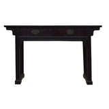 solid black wood altar table