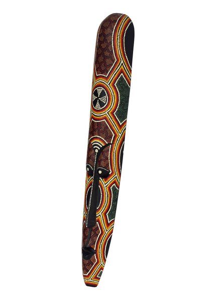 Handmade Tribal Wood Oval Multi-color Face Mask Wall Display Art cs3585S Handmade Tribal Wood Oval Multi-color Face Mask Wall Display Art cs3585S