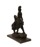 bronze Kwan Yin on elephant - Bodhisattva -  goddess of mercy - goddess of compassion