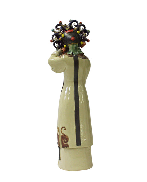 Chinese Oriental Ceramic Opera Style Dressing Lady Figure cs3788S Chinese Oriental Ceramic Opera Style Dressing Lady Figure cs3788S