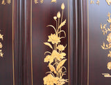 4 pieces wood wall art scenery bird, flower panel