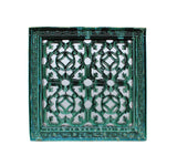 Large Chinese Oriental Green Glaze Square Ru Yi Clay Tile