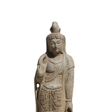 Asian Oriental Stone Carved Standing Kwan Yin Bodhisattva Statue cs4272S