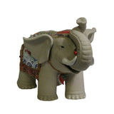 Ceramic Elephant Trunk Up Color Dressing Character Decor Figure cs5449S