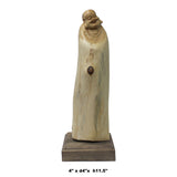 Chinese Cypress Wood Carved Irregular Shape Happy Buddha Statue cs5551S