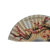 Chinese Handmade Fan Shape Blossom Flowers Theme Paper Painting cs5638S