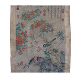 Chinese Flower Birds Color Ink Scroll Painting Museum Quality Wall Art cs5647S