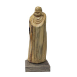 happy buddha - wooden buddha - zen buddha