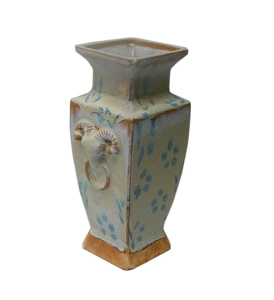 Chinese Rustic Light Blue Glaze Ceramic Vase cs567-16S Chinese Rustic Light Blue Glaze Ceramic Vase cs567-16S