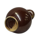 Chinese Ware Blood Brown Glaze Ceramic Jar Vase Display Art cs5672S