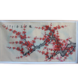 Chinese Color Ink Blossom Flower Horizontal Scroll Painting Wall Art cs5708S