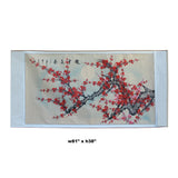 Chinese Color Ink Blossom Flower Horizontal Scroll Painting Wall Art cs5708S