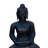 Chinese Black Color Stone Carved Sitting Buddha Amitabha Shakyamuni Statue cs5968S