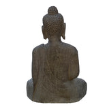 Chinese Oriental Stone Sitting Buddha Amitabha Shakyamuni Statue cs5975S