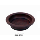 Chinese Vintage Distressed OxBlood Red Round Wood Bucket cs6024S