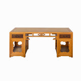 Chinese Brown Ru Yi Accent Low TV Console Cabinet Tea Table cs6046S