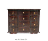 Chinese Brown 12 Drawers Chest of Drawers Cabinet cs896S
