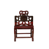Chinese Rosewood Handmade Miniature Armchair Display Decor Art ws2965S