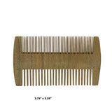 Set of 3 Chinese Brown Handmade Wood Simple Flat Top Combs ws2525S