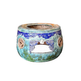 Chinese Oriental Ceramic Turquoise Green Round Display Stand ws2791S