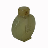 Collectible Natural Jade Stone Carved Snuff Bottle Display Art ws2396S