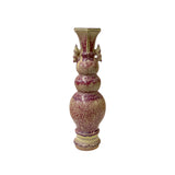 pottery vase - plum purple vase - asian art vase
