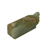 Chinese Natural Stone Carved Mythology Pixiu Seal Stamp Display ws2402S