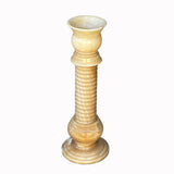 Yellow Color Alabaster Stone Column Floor Lamp Display ws1852S