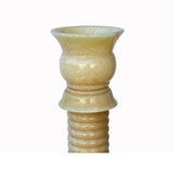 Yellow Color Alabaster Stone Column Floor Lamp Display ws1852S