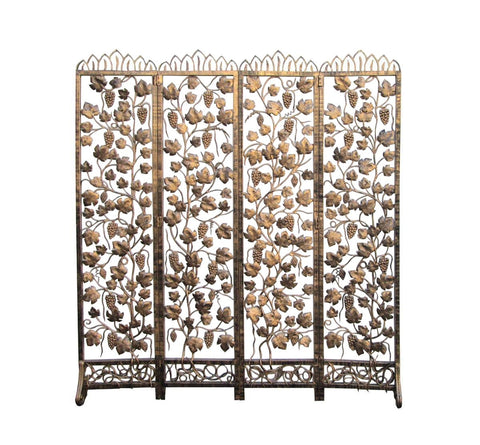 iron gold flower pattern panel