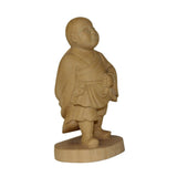 light color monk statue