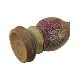 Handmade Ceramic Vase Decorative Narrow Tall Distressed Plum Purple Tan Mix Color Elephant Head Accents Decor ws1509S