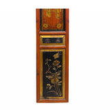 Vintage Restored Golden Oriental Scenery Graphic Wood Panel Art ws1621S