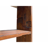 Handmade Rustic Solid Wood Bookshelf - Tall Narrow 4-Shelf Display for Books, Statues, Any Room cs6932S