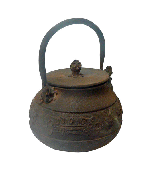 Rustic Handmade Vintage Chinese Heavy Iron Teapot Display Decor cs561S Rustic Handmade Vintage Chinese Heavy Iron Teapot Display Decor cs561S