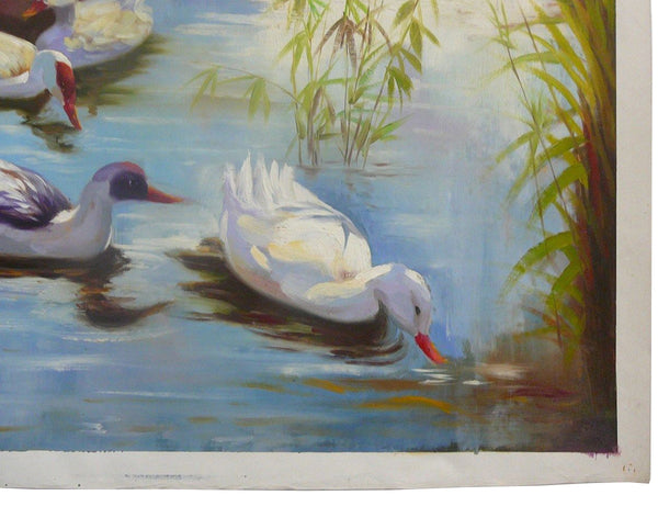 Oil Paint Canvas Art Ducks Family Wall Decor Painting cs320S Oil Paint Canvas Art Ducks Family Wall Decor Painting cs320S
