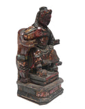 Vintage Wooden Carved Home Guardian God statue