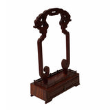 Chinese Rosewood RuYi Hanging Ring Display Stand - Miniature Easel ws1571S