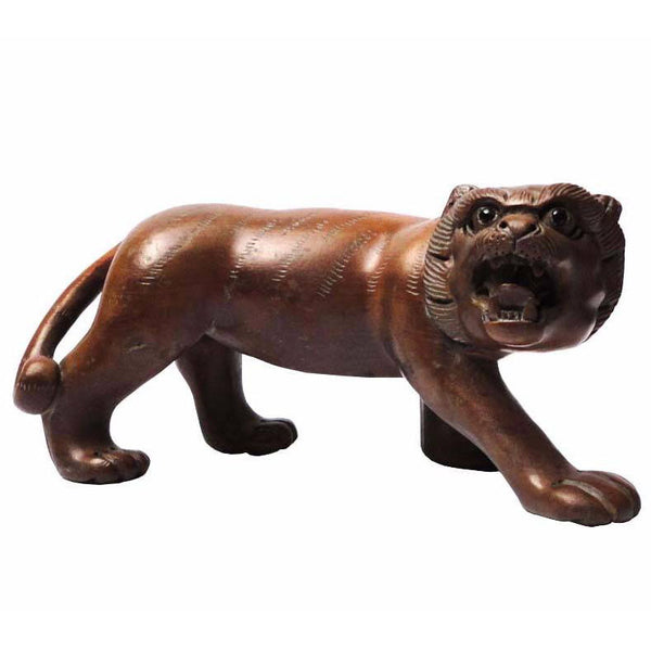 Handcrafted Boxwood Chinese Zodiac Lucky Feng Shui Tiger Figure vs481S Handcrafted Boxwood Chinese Zodiac Lucky Feng Shui Tiger Figure vs481S
