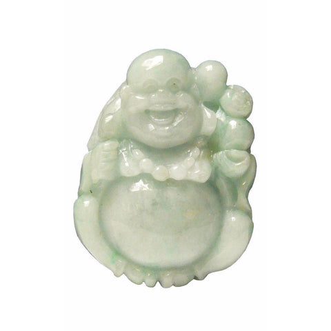 jade Happy Buddha pendant