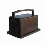 Traditional Vintage Chinese Multi Tray Wood Basket Box ws1056S